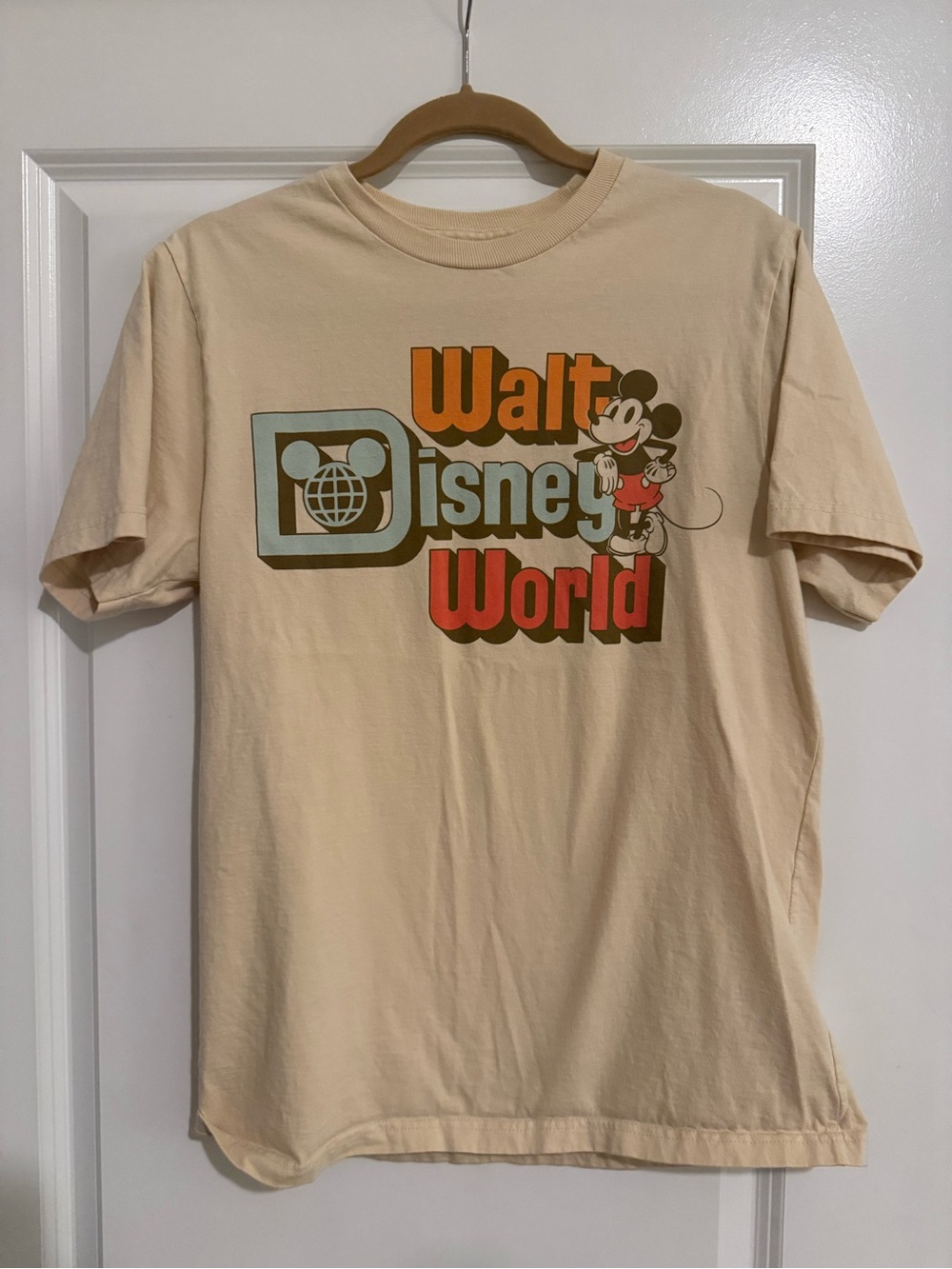 Disney Cream Walt Disney World Retro Mickey T-Shirt